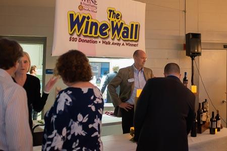 The Wine Wall at the 2019 Wine and Food Tasting of Amelia Island